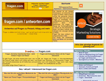 Tablet Screenshot of antworten.com